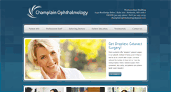 Desktop Screenshot of champlainophthalmology.com